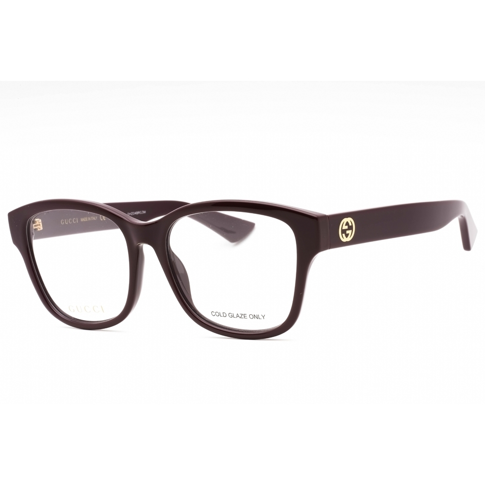 NWT Gucci GG1340O Burgundy Rectangle 54mm Eyeglasses - Picture 1 of 2